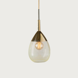Lute 22cm Pendant Alabaster Gold